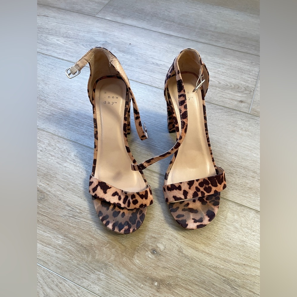 Cheetah Print Block Heels